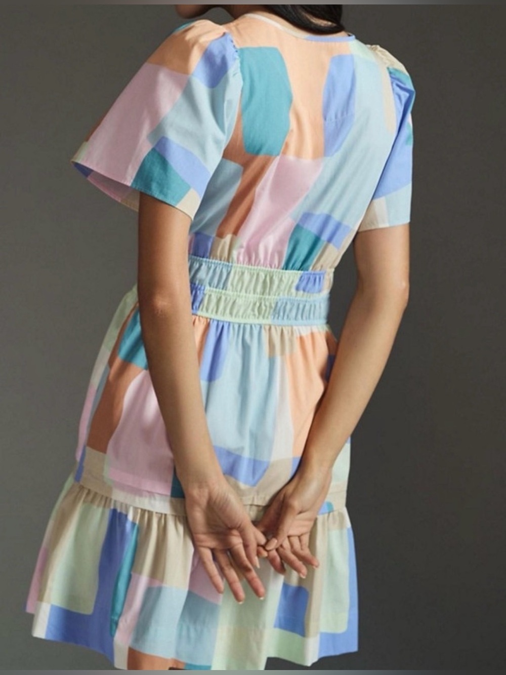 NWT Anthropologie The Somerset Mini Dress in Light Mauve (Pastel Multi) - Size L - Picture 3 of 5